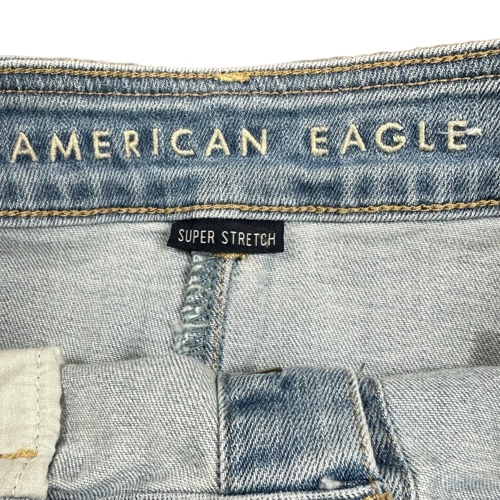 AMERICAN EAGLE: Women's Light Blue High-Waisted A-Line Denim Skirt -Size 4 - Picture 7 of 11